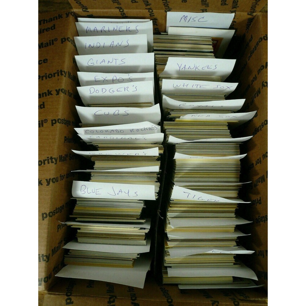 Lot of 950 Plus Vintage Baseball Cards, In Excellent Condition Great for Resale! - Picture 4 of 4